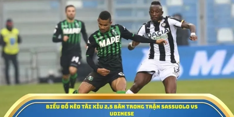 Soi Kèo Sassuolo Vs Udinese Ngày 28/09/2025: Đại Chiến Vòng 5 Serie A 4 Biểu đồ kèo Tài Xỉu 2,5 bàn trong trận Sassuolo vs Udinese